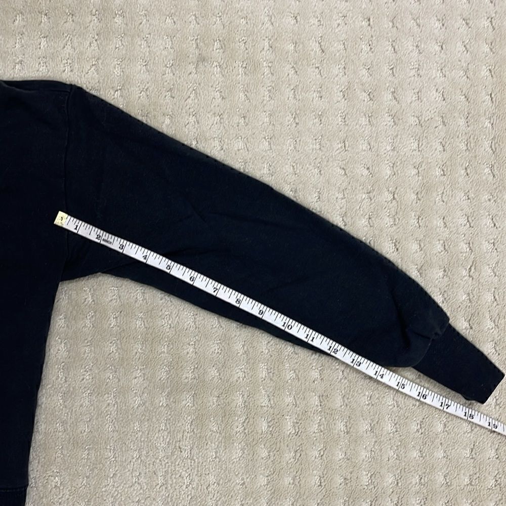 Athleta Open Back Sweatshirt, Black, Extra Small - Picture 6 of 7